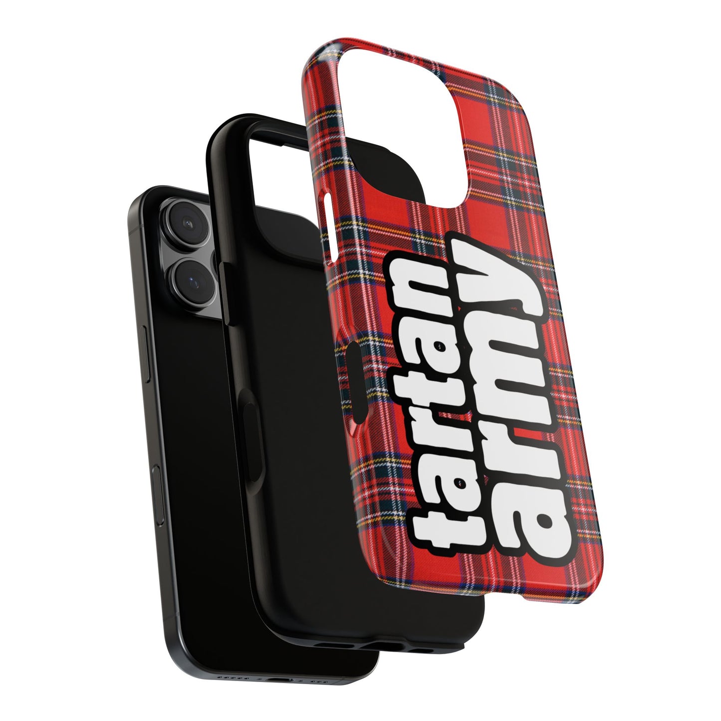 Tartan Army Phone Case - Scottish Pride Red Plaid Design for iPhone & Samsung