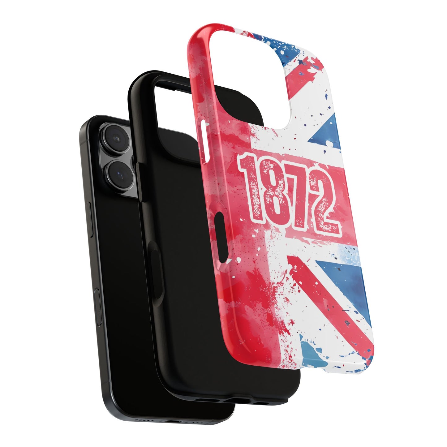 Glasgow Rangers 1872 Phone Case - Union Jack Tough Protective Cover for Popular Smartphones - Rangers FC Gift for Fans