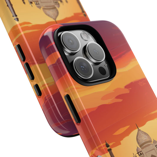Taj Mahal Sunset - India Landmark Phone Case - Agra Skyline Tough Dual Protection Cover