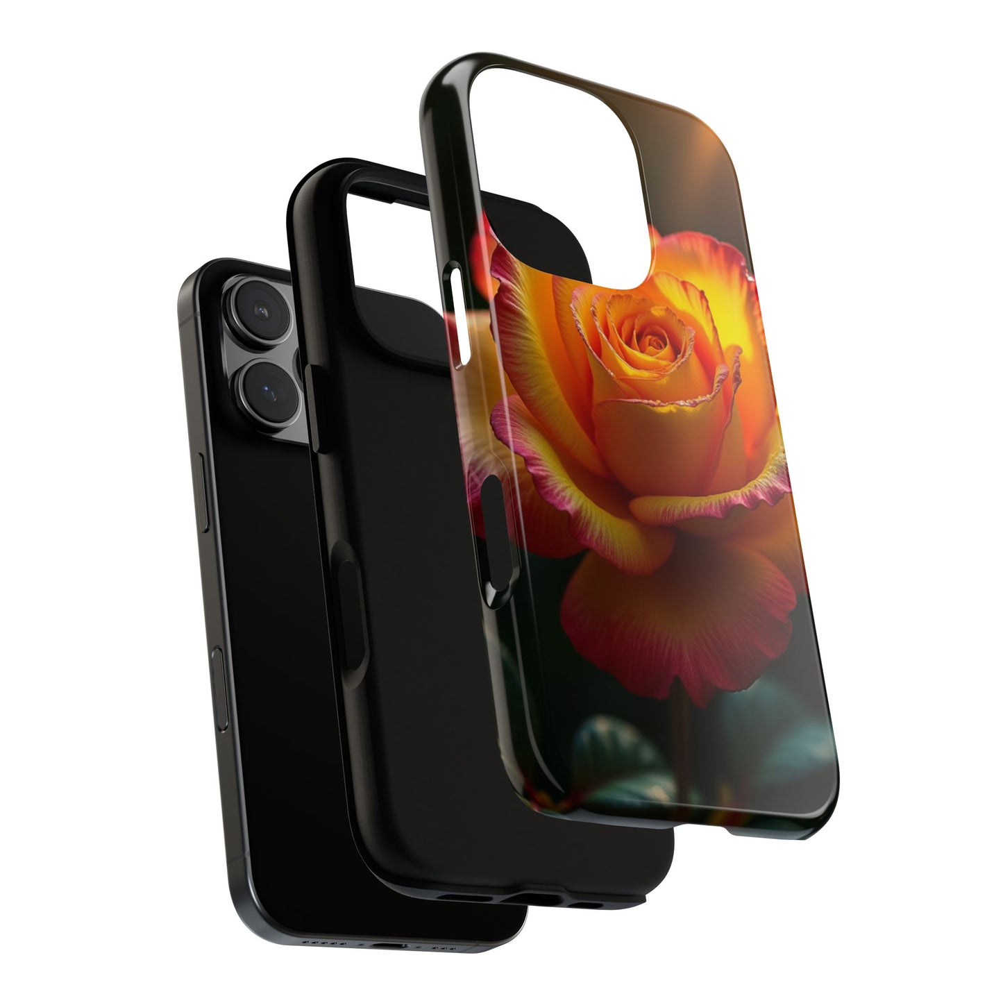 Phone Case, Yellow Rose Floral Design, Flower Lover Gift, Protective Cover, Tough iPhone Case, Botanical Print Case