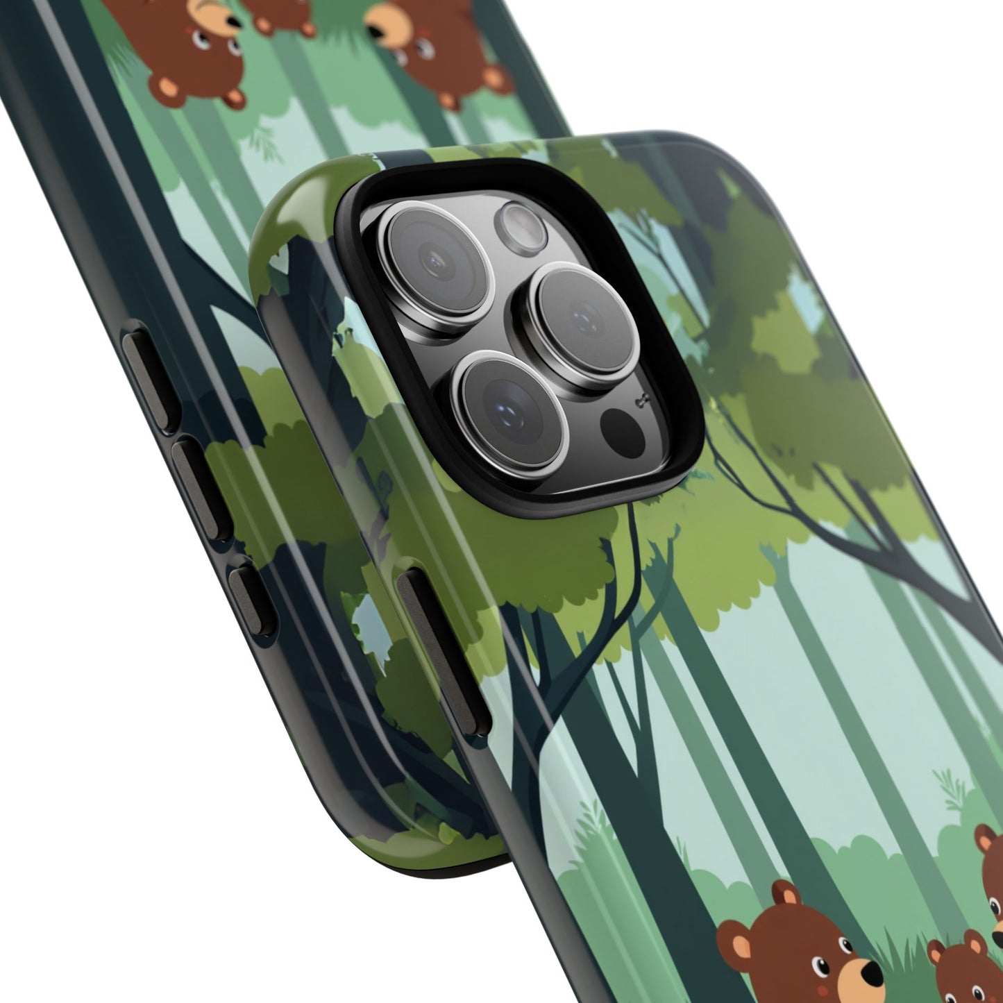 Bear Family Picnic Phone Case - Kids Animal Case for Popular Smartphones