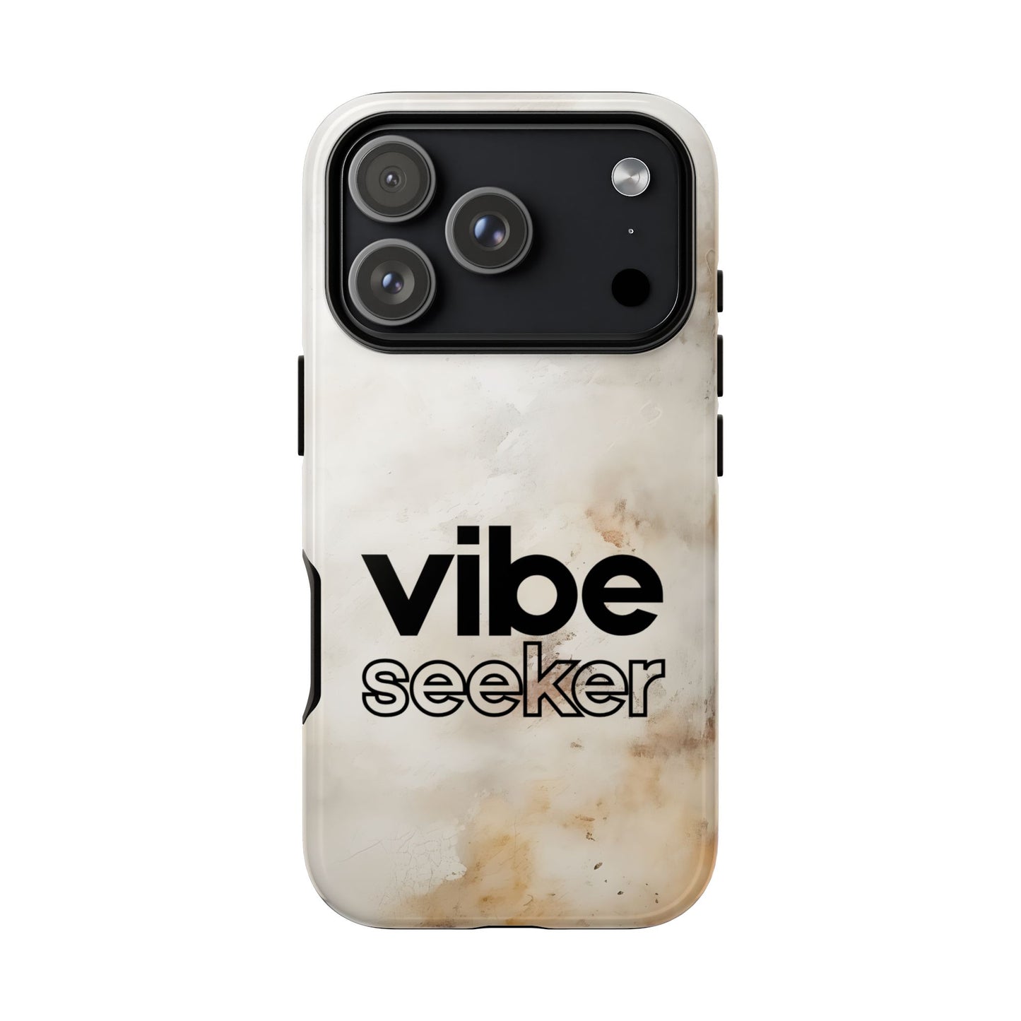 Vibe Seeker Tough Phone Case - Minimalist Word Design