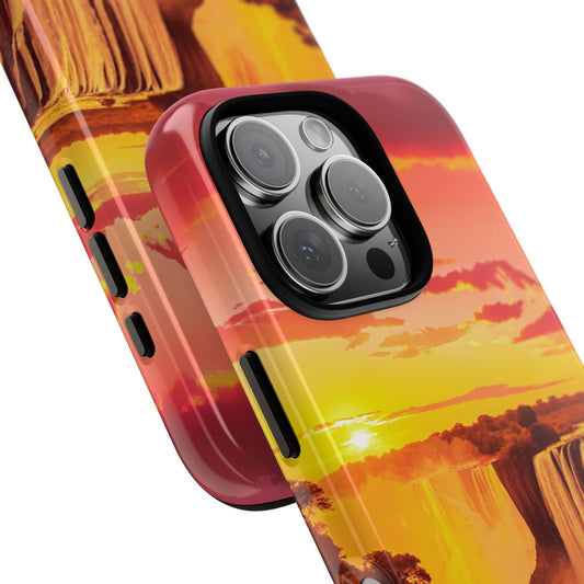Victoria Falls Phone Case - Famous Waterfall Cover - Scenic Nature Landscape Design