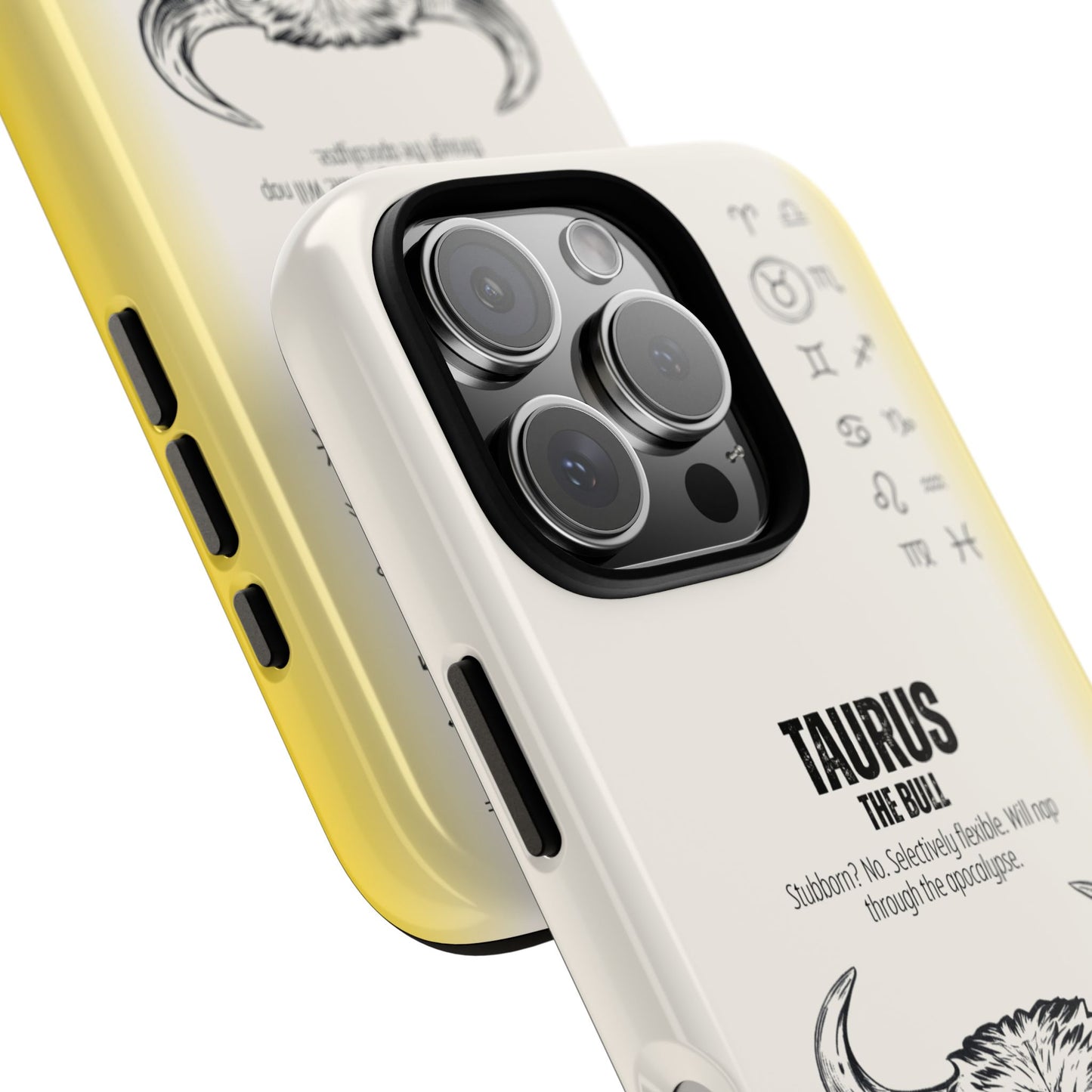 Taurus Phone Case - The Bull Zodiac Sign - Stubborn Funny Astrology Gift - Tough Dual Protection Cover