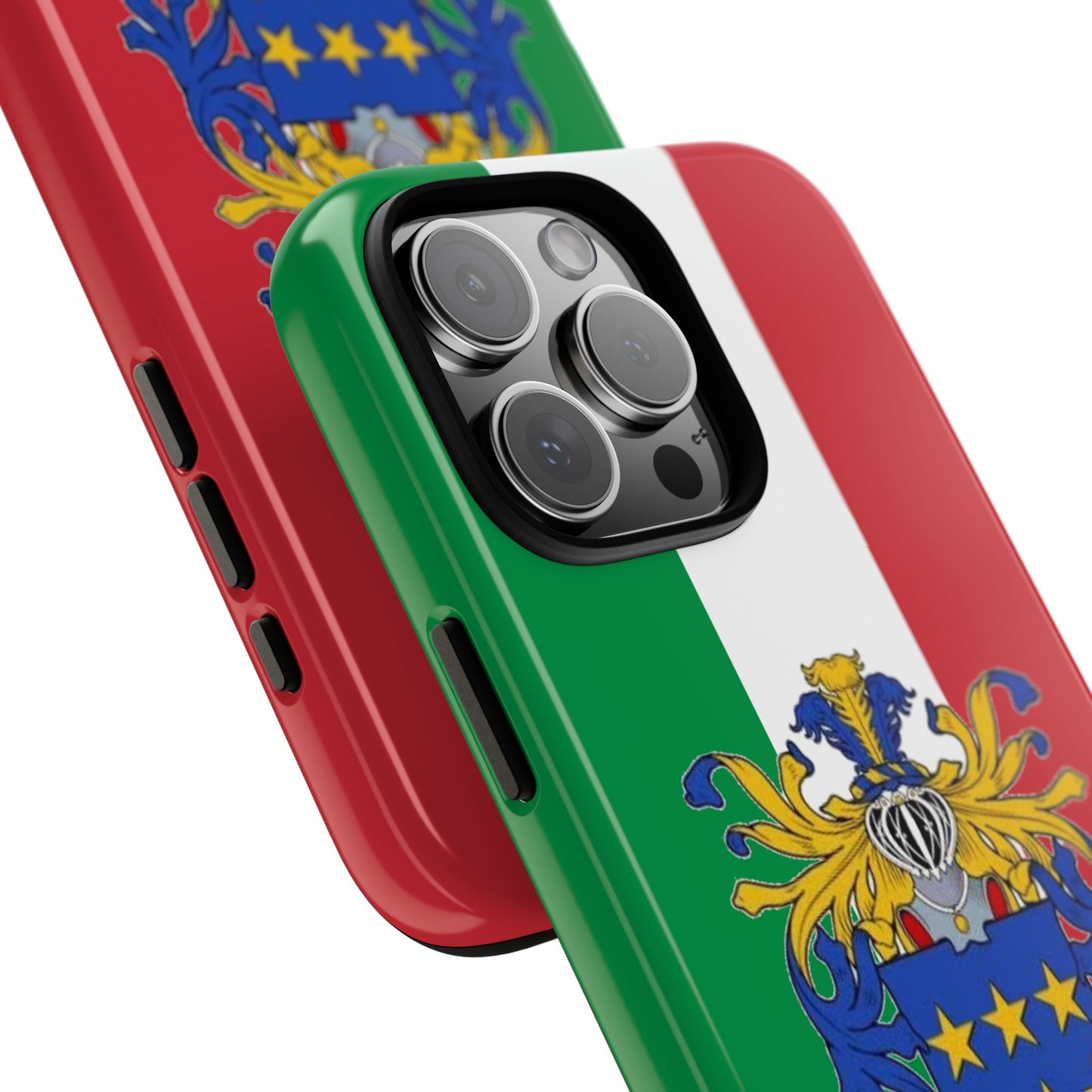 Amato Family Crest - Italian Heritage Phone Case - Custom Coat of Arms Design - Vintage Flag Tough Case