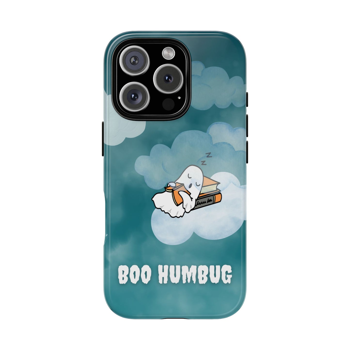 Halloween Tough Phone Case for Popular Smartphones S Series - Boo Humbug Ghost Design