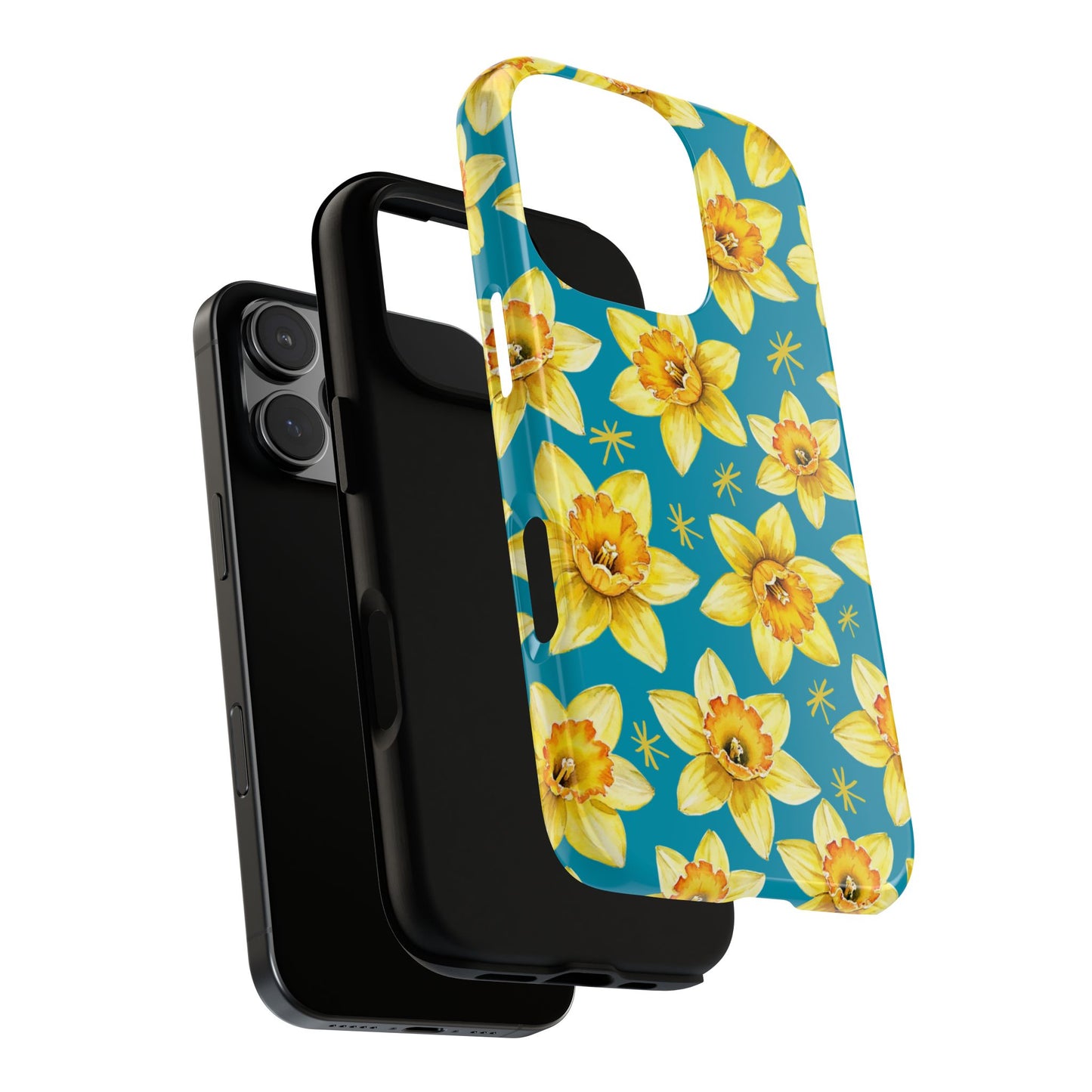 Watercolor Daffodil Phone Case for iPhone 16 15 14 13 12 11 Pro Max, Samsung Galaxy S25 S24 S23 S22 S21 S20 Plus Ultra & Google Pixel