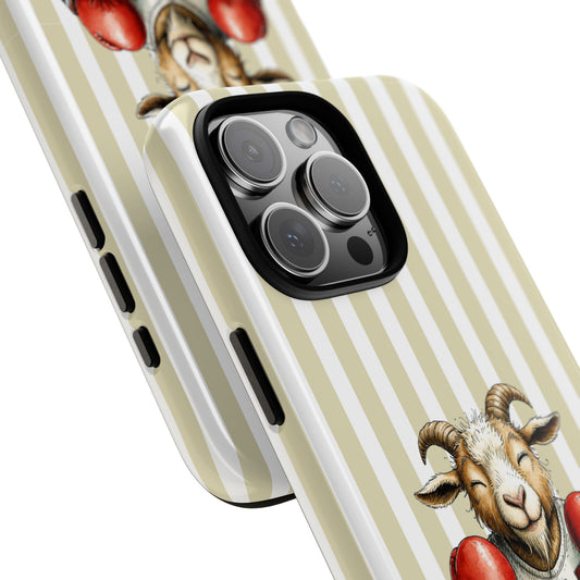 Not Today Goat Phone Case - Boxing Goat G.O.A.T Design - Tough Protective Case