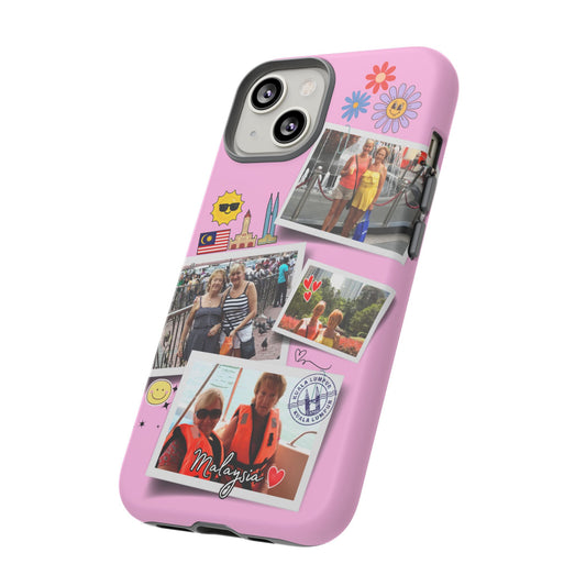 Custom iPhone 14 Case - Personal Photo Collage - Travel Memory Keepsake - Malaysia Theme