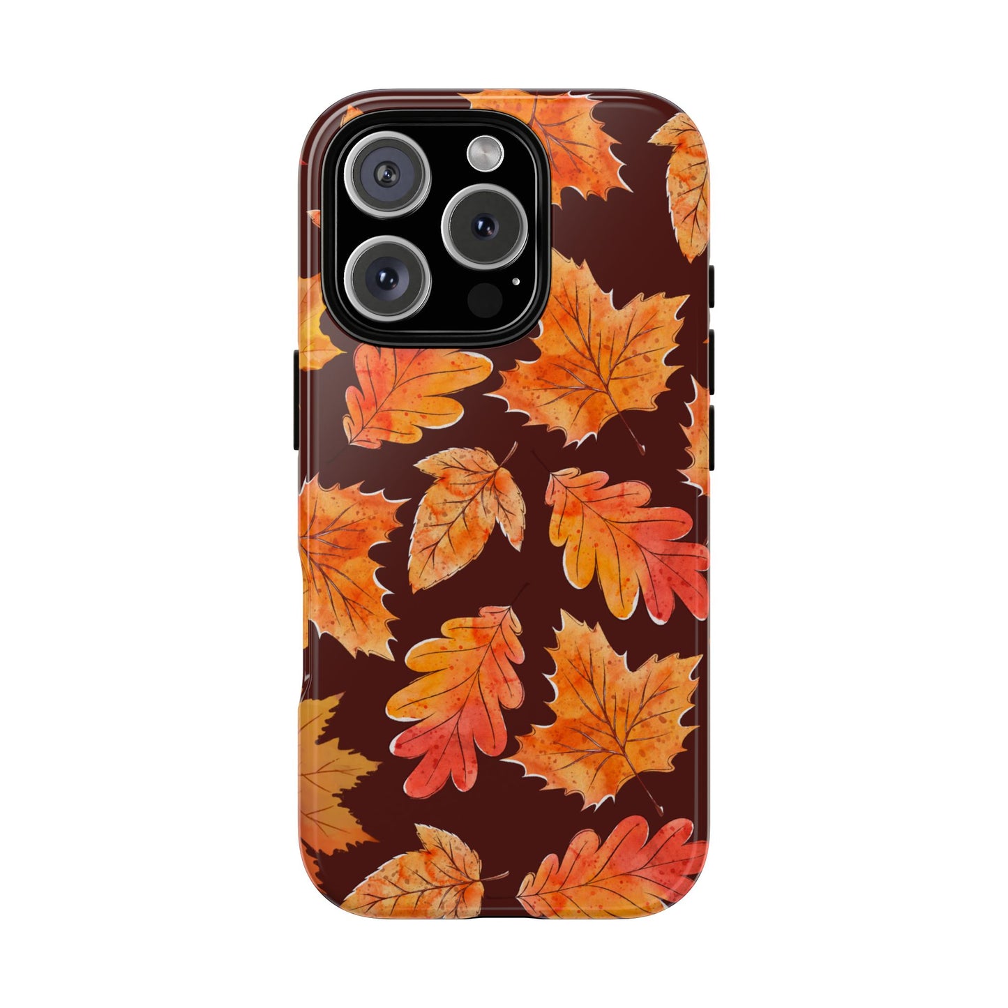 Autumn Leaves Tough Phone Case - Cozy Fall Foliage for iPhone & Samsung