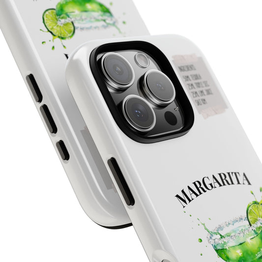 Margarita Cocktail Tough Phone Case - Sarcastic Funny Drink Recipe Cover for Popular Smartphones