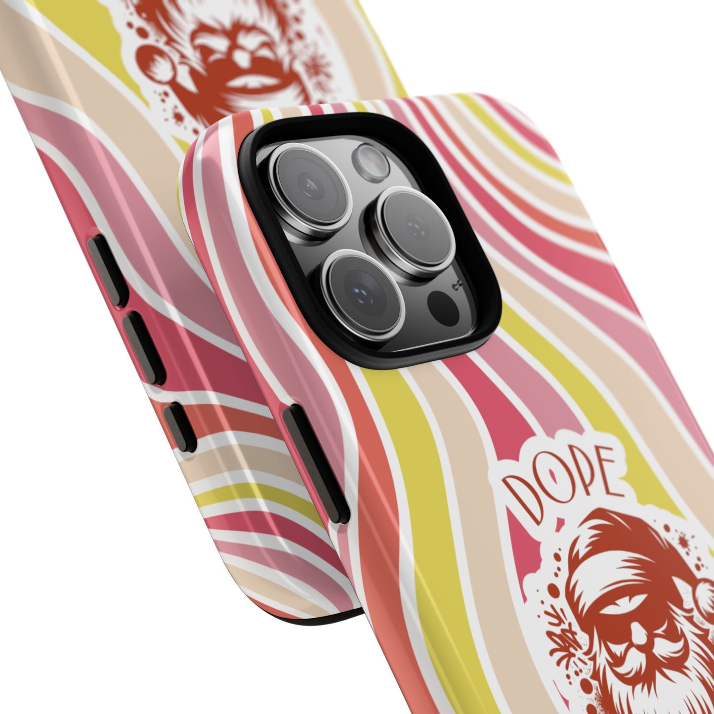 Dope Christmas Tough Phone Case - Retro Santa Graffiti Design for Holiday Vibes