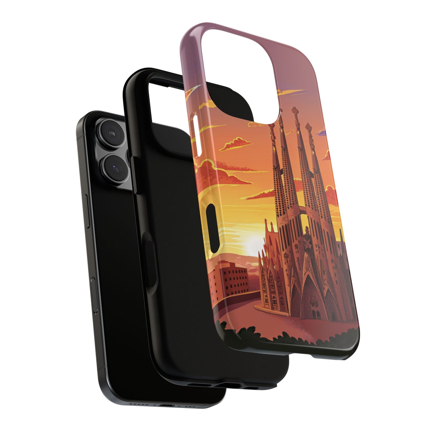Sagrada Família Sunset - Barcelona Landmark Phone Case - Spain Skyline Tough iPhone & Samsung Cover