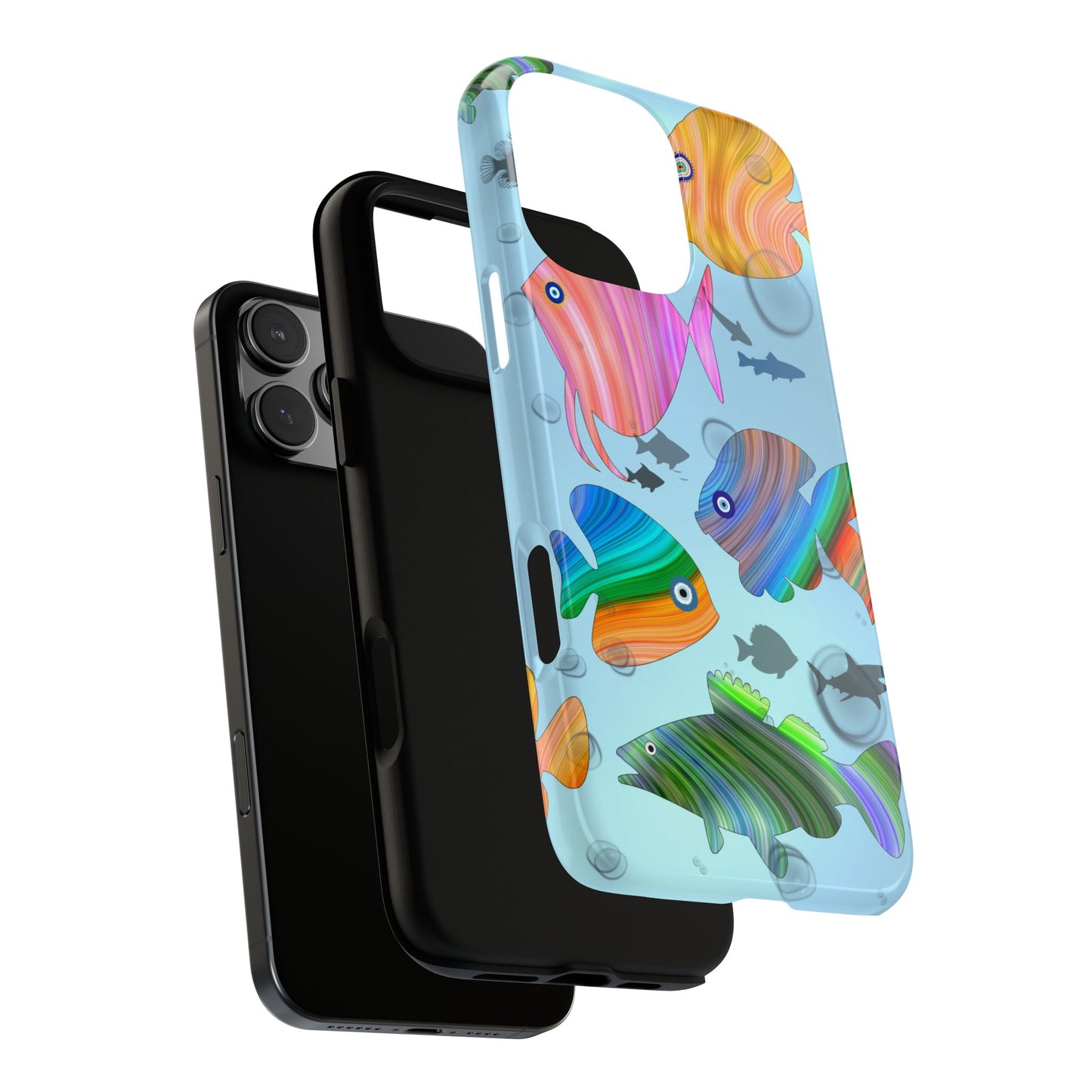 Colourful Fish Tough Phone Case - Vibrant Underwater Art