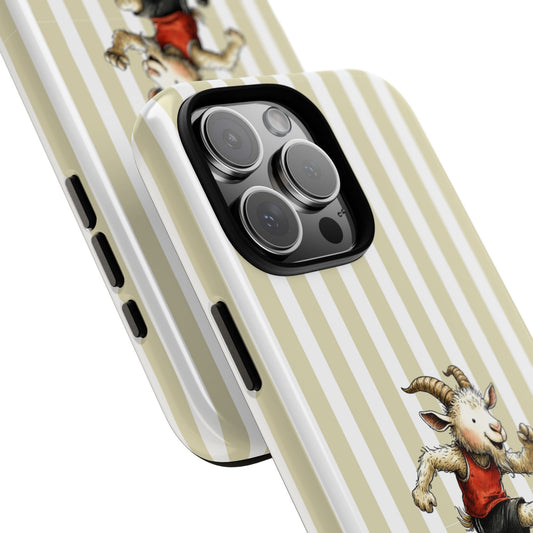 Fence Hopper Goat Phone Case - Running Goat Design - Sporty Tough Protective Case