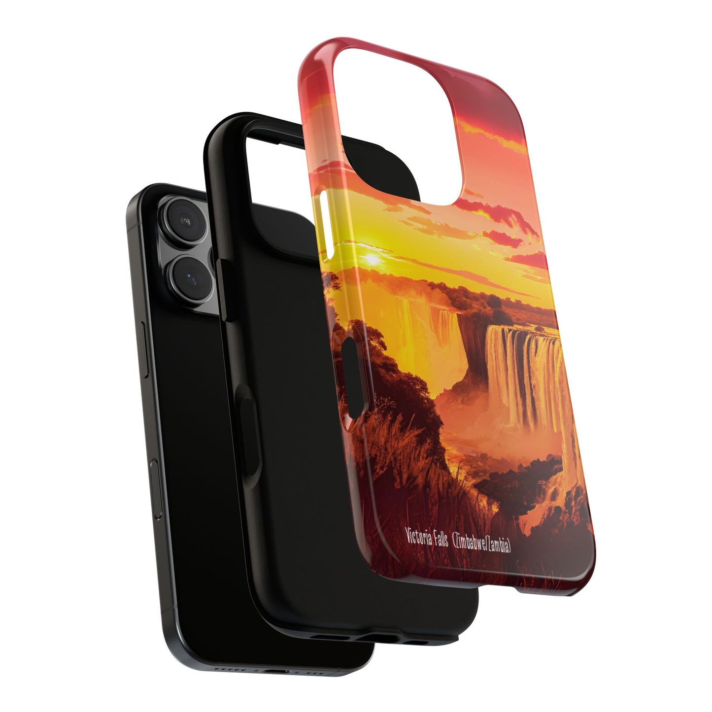 Victoria Falls Phone Case - Famous Waterfall Cover - Scenic Nature Landscape Design