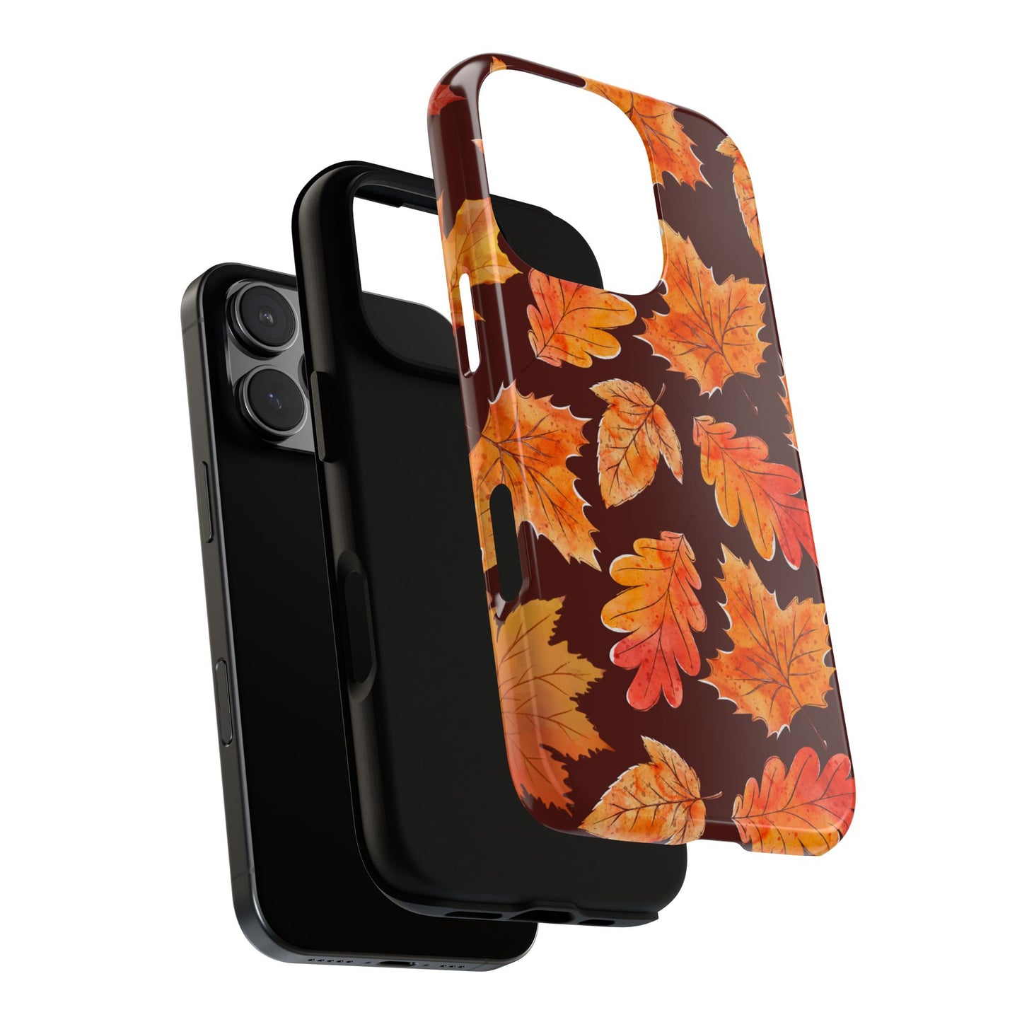 Autumn Leaves Tough Phone Case - Cozy Fall Foliage for iPhone & Samsung
