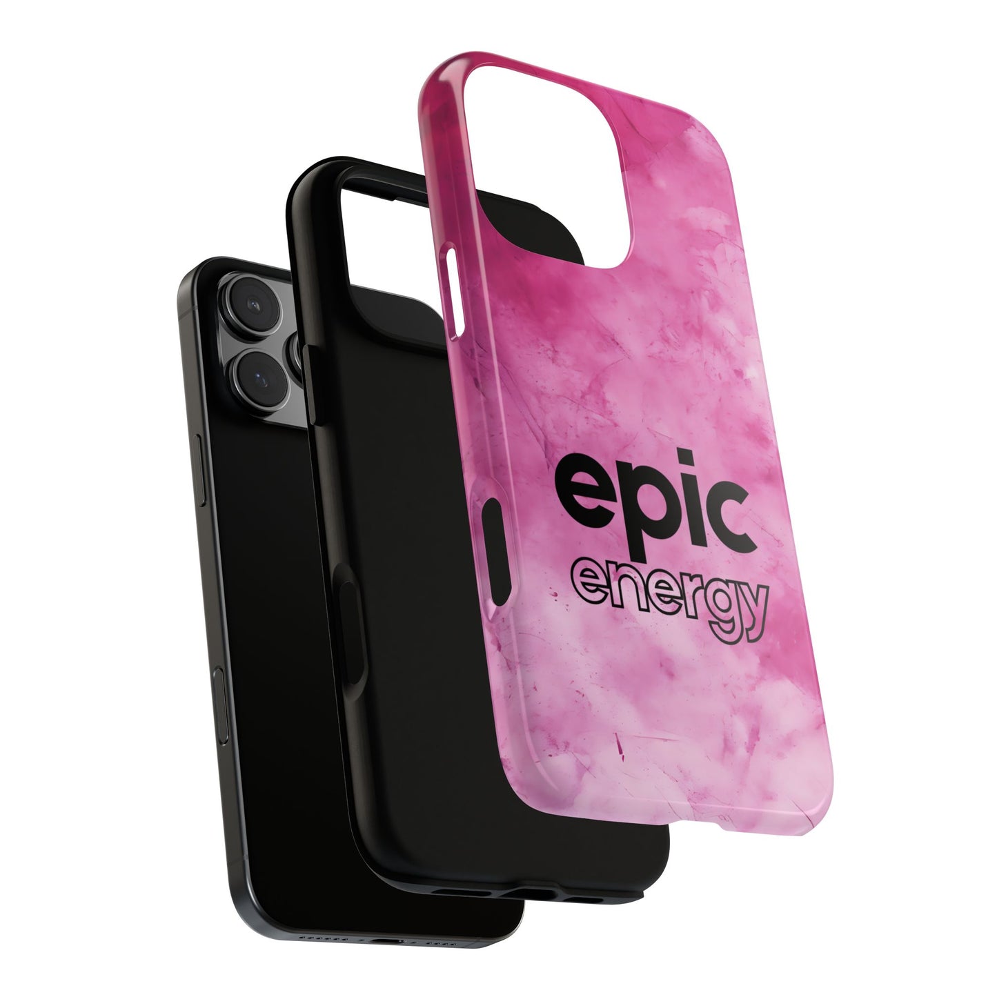 Epic Energy Tough Phone Case - Minimalist Word Design