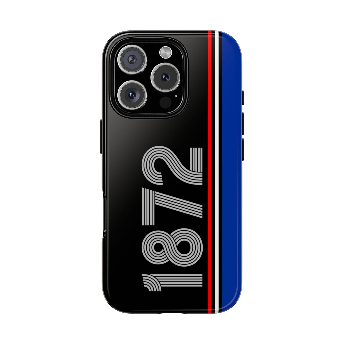 Minimalist Glasgow Rangers Tough Phone Case - Blue White Stripe Design - Football Fan Gift for Him & Her - iPhone and Samsung Cover
