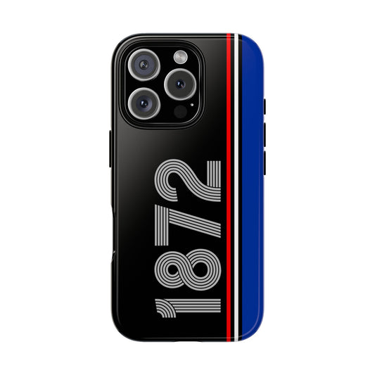 Minimalist Glasgow Rangers Tough Phone Case - Blue White Stripe Design - Football Fan Gift for Him & Her