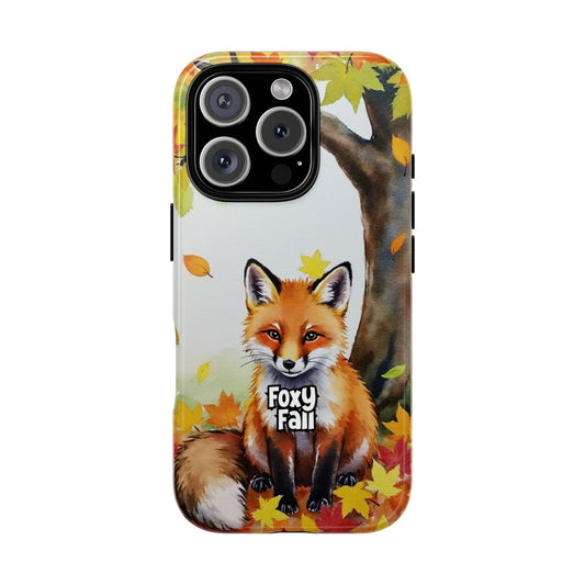 Foxy Fall - Autumn Fox Phone Case - Woodland Watercolor Design for Popular Smartphones