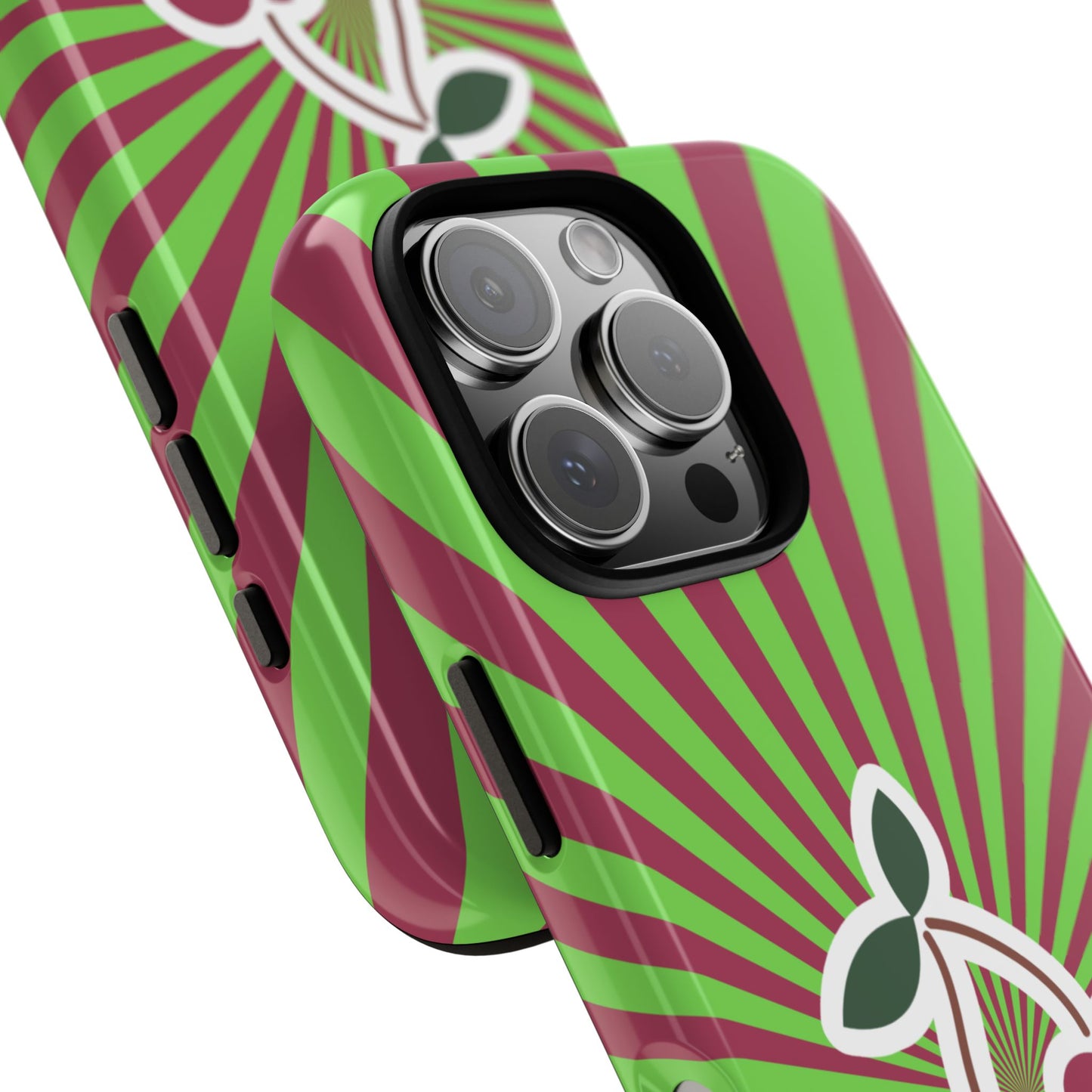 Cherry Bombs Tough Phone Case - Retro Fruit Design for Popular Smartphones