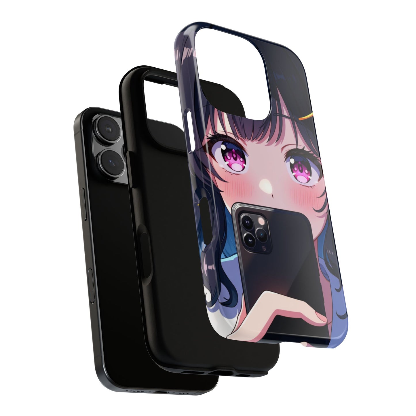 Cute Anime Phone Case, Tough Kawaii Cover for Mobile Protection, Perfect Gift for Anime Lovers, Holiday Festive Trendy Phone Accessory