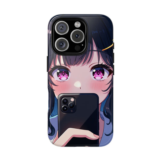 Cute Anime Phone Case, Tough Kawaii Cover for Mobile Protection, Perfect Gift for Anime Lovers, Holiday Festive Trendy Phone Accessory