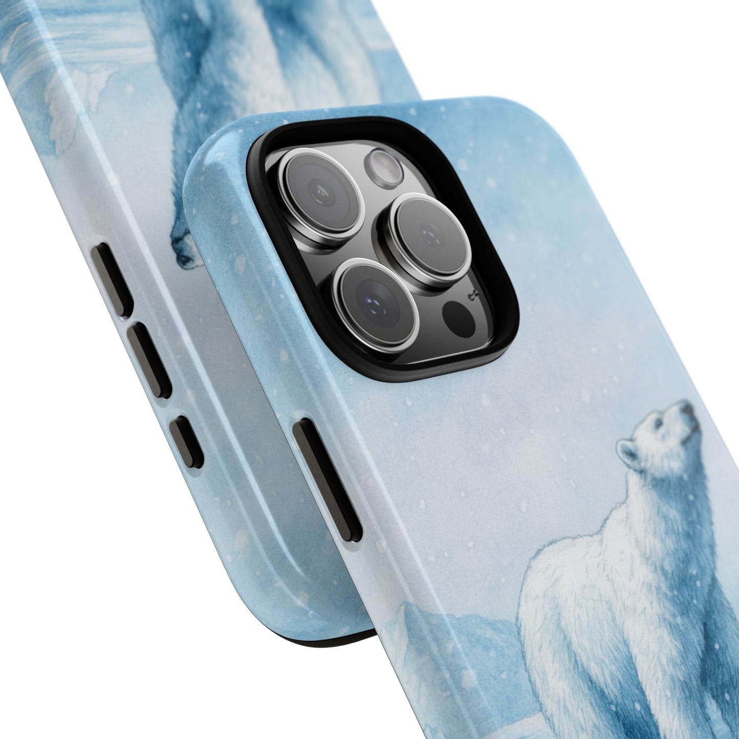 Winter Polar Bear on Arctic Ice - Tough Phone Case Wildlife Design