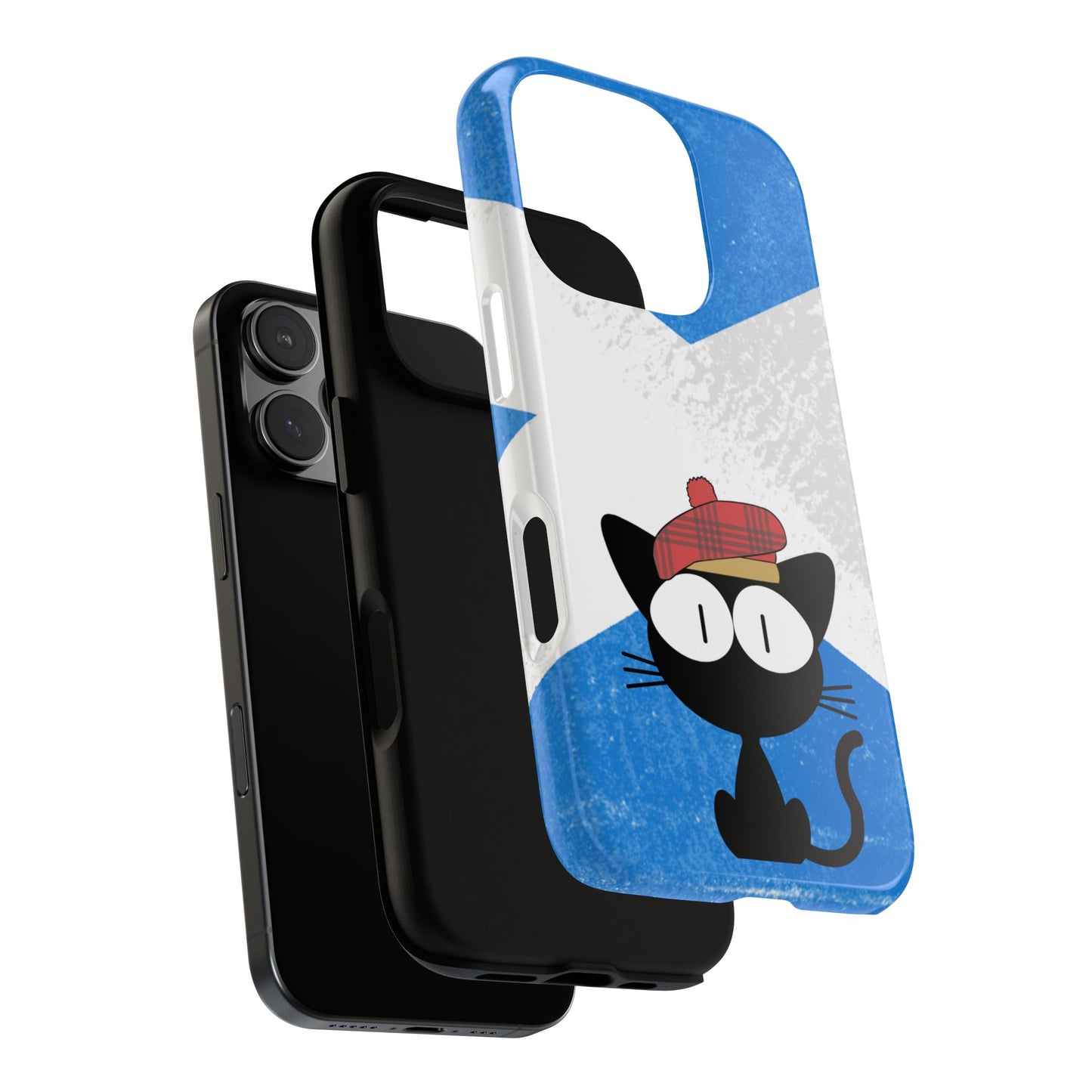 Scottish Cat Phone Case, Tough Cases for Cat Lovers, Unique Gift for Pet Owners, Cute Phone Accessory, Scotland Themed Decor