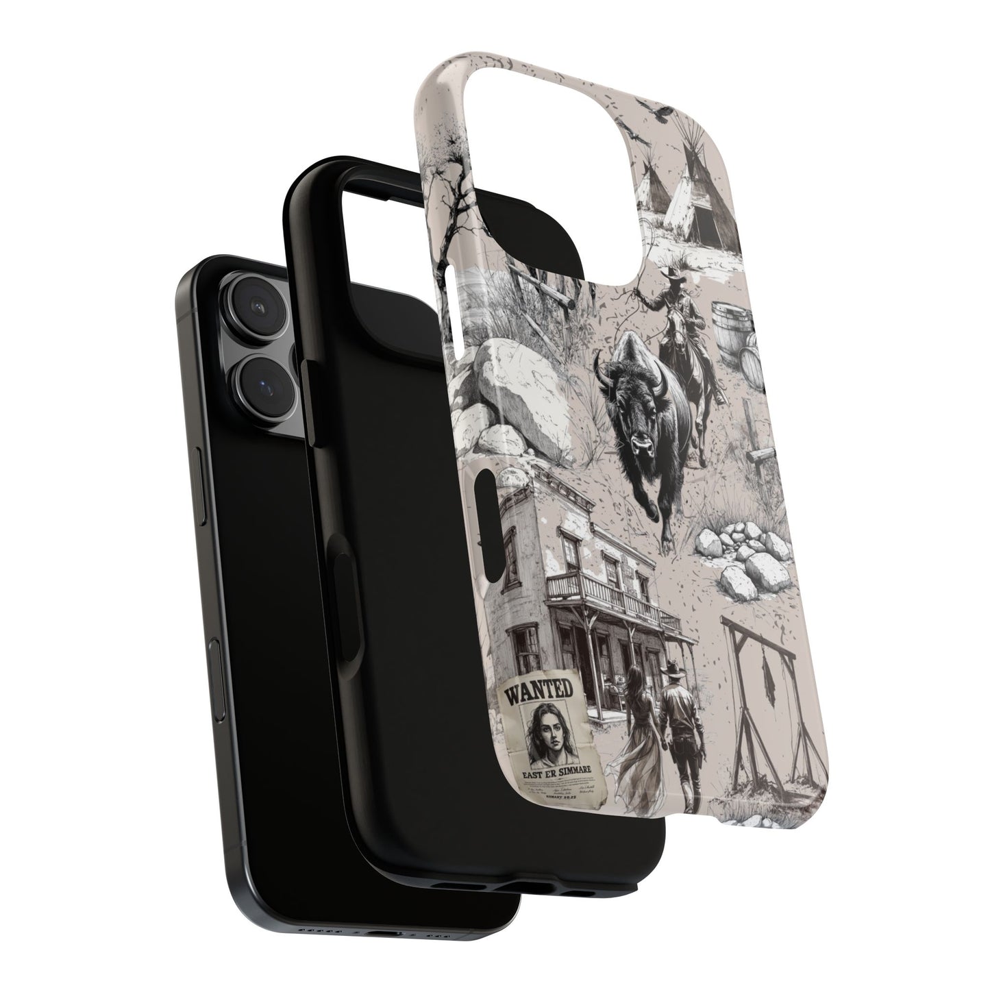 Wild West Phone Case for iPhone 16 15 14 13 12 11 Pro Max, Samsung Galaxy S25 S24 S23 S22 S21 S20 Plus Ultra & Google Pixel 9 6 7 6 Pro XL