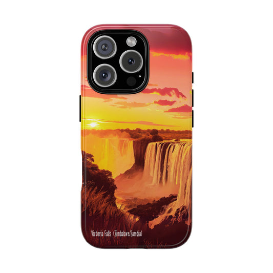 Victoria Falls Phone Case - Famous Waterfall Cover - Scenic Nature Landscape Design