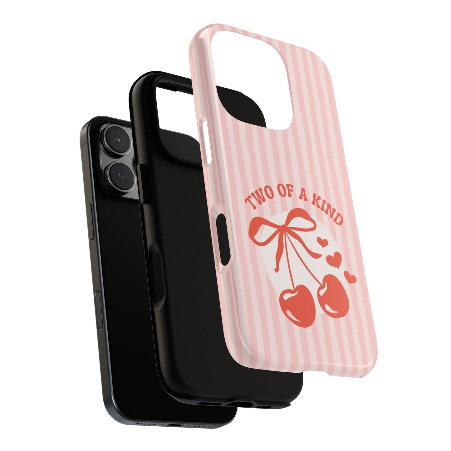 Two of a Kind - Cherry Cute Tough Phone Case - Coquette Aesthetic for Popular Smartphones