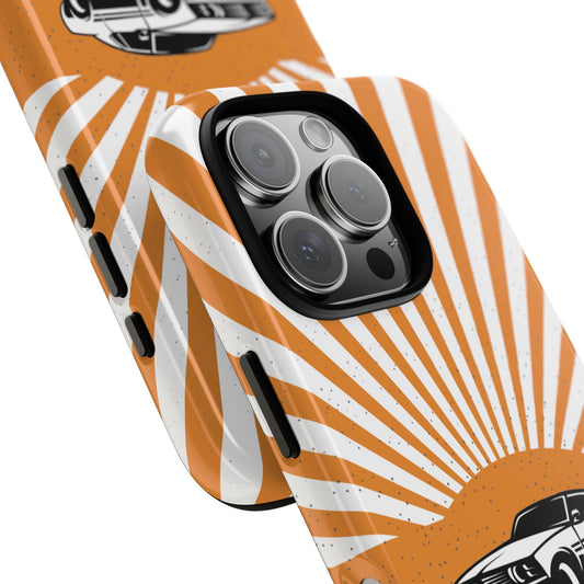 Vintage Muscle Car Tough Phone Case - Retro Americana Design for Popular Smartphones, Classic Street Racer Gift for Car Lovers