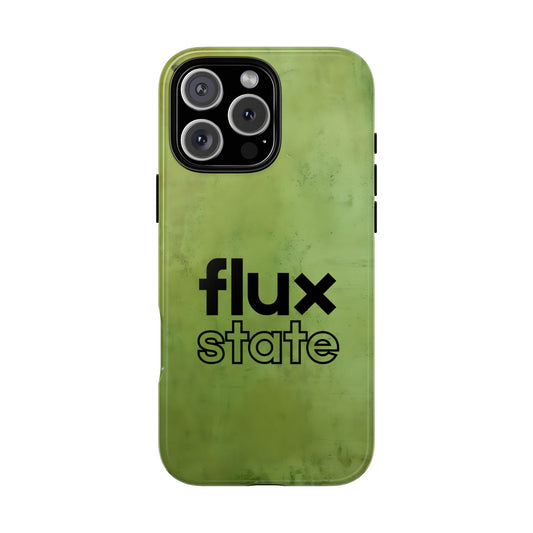 Flux State Tough Phone Case - Minimalist Word Design for Popular Smartphones