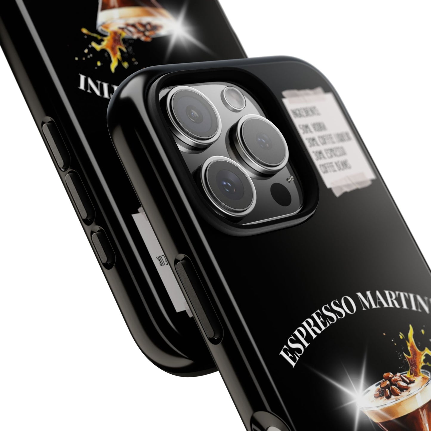 Espresso Martini Cocktail Tough Phone Case - Funny Sarcastic Drink Recipe Cover for Popular Smartphones