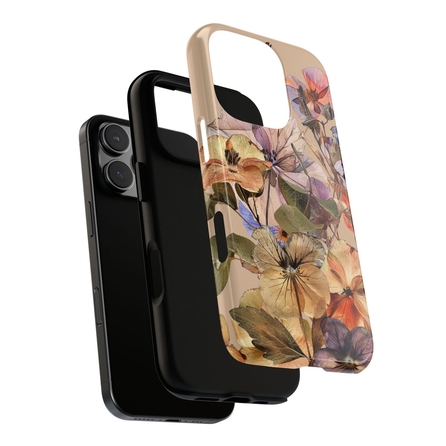 Pressed Wild Flower Phone Case for iPhone 16 15 14 13 12 11 Pro Max, Samsung Galaxy S25 S24 S23 S22 S21 S20 Plus Ultra and Google Pixel