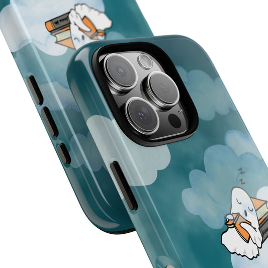 Halloween Tough Phone Case for Popular Smartphones S Series - Boo Humbug Ghost Design