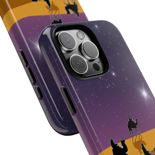 Three Wise Men Tough Phone Case - Star of Bethlehem Desert Night Nativity Scene