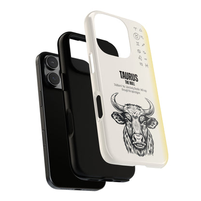 Taurus Phone Case - The Bull Zodiac Sign - Stubborn Funny Astrology Gift - Tough Dual Protection Cover
