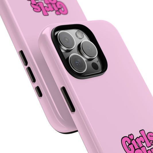 Girls Club Phone Case - Pink Gurly Aesthetic Retro Font