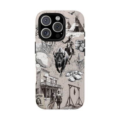 Wild West Phone Case for iPhone 16 15 14 13 12 11 Pro Max, Samsung Galaxy S25 S24 S23 S22 S21 S20 Plus Ultra & Google Pixel 9 6 7 6 Pro XL
