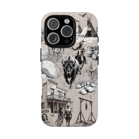 Wild West Phone Case for iPhone 16 15 14 13 12 11 Pro Max, Samsung Galaxy S25 S24 S23 S22 S21 S20 Plus Ultra & Google Pixel 9 6 7 6 Pro XL