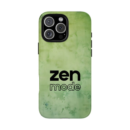 Zen Mode Tough Phone Case - Minimalist Word Design
