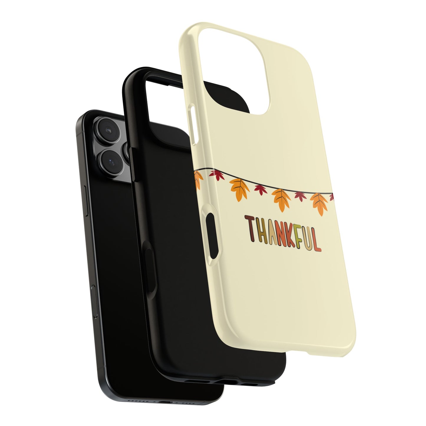 Thankful Autumn Leaves Tough Phone Case - Fall Garland Thanksgiving Design
