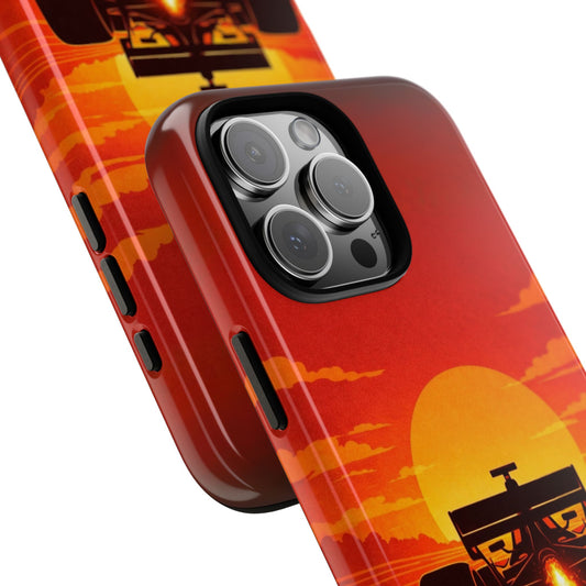 Two States Motorsport Phone Case - Sunset Race Car Silhouette
