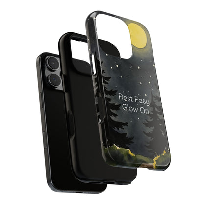 Rest Easy Phone Case - Glow On - Calmly Inspired Collection Tough Cover