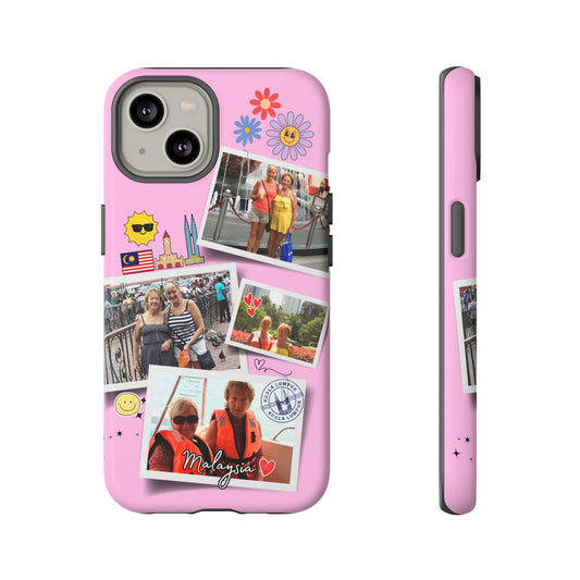 Custom iPhone 14 Case - Personal Photo Collage - Travel Memory Keepsake - Malaysia Theme