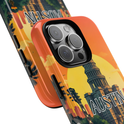 Vintage Austin Travel Phone Case for iPhone 16 15 14 13 12 11 Pro Max, Samsung Galaxy S25 S24 S23 S22 S21 S20 Plus Ultra and Google Pixel