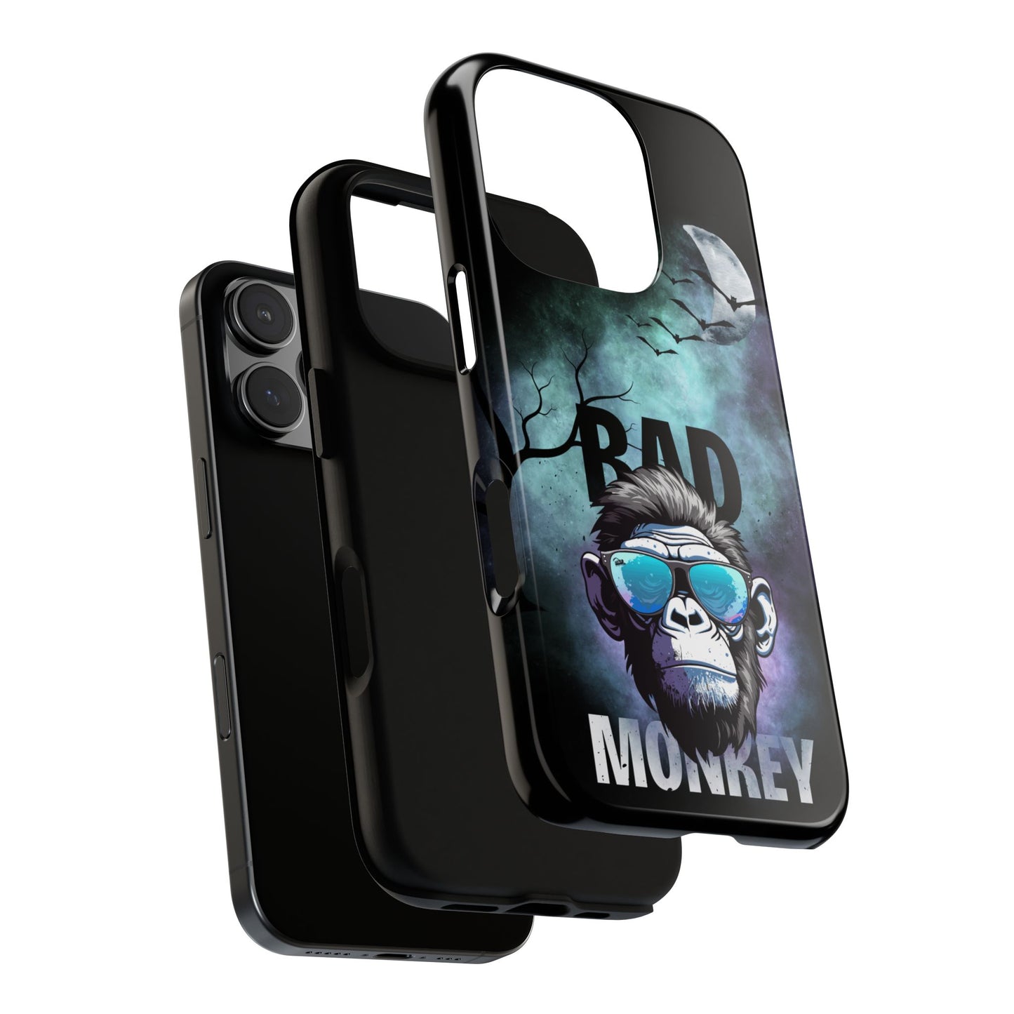Bad Monkey Tough Phone Case - Cool Gorilla in Shades Design for iPhone & Samsung - Funny Rebel Vibes